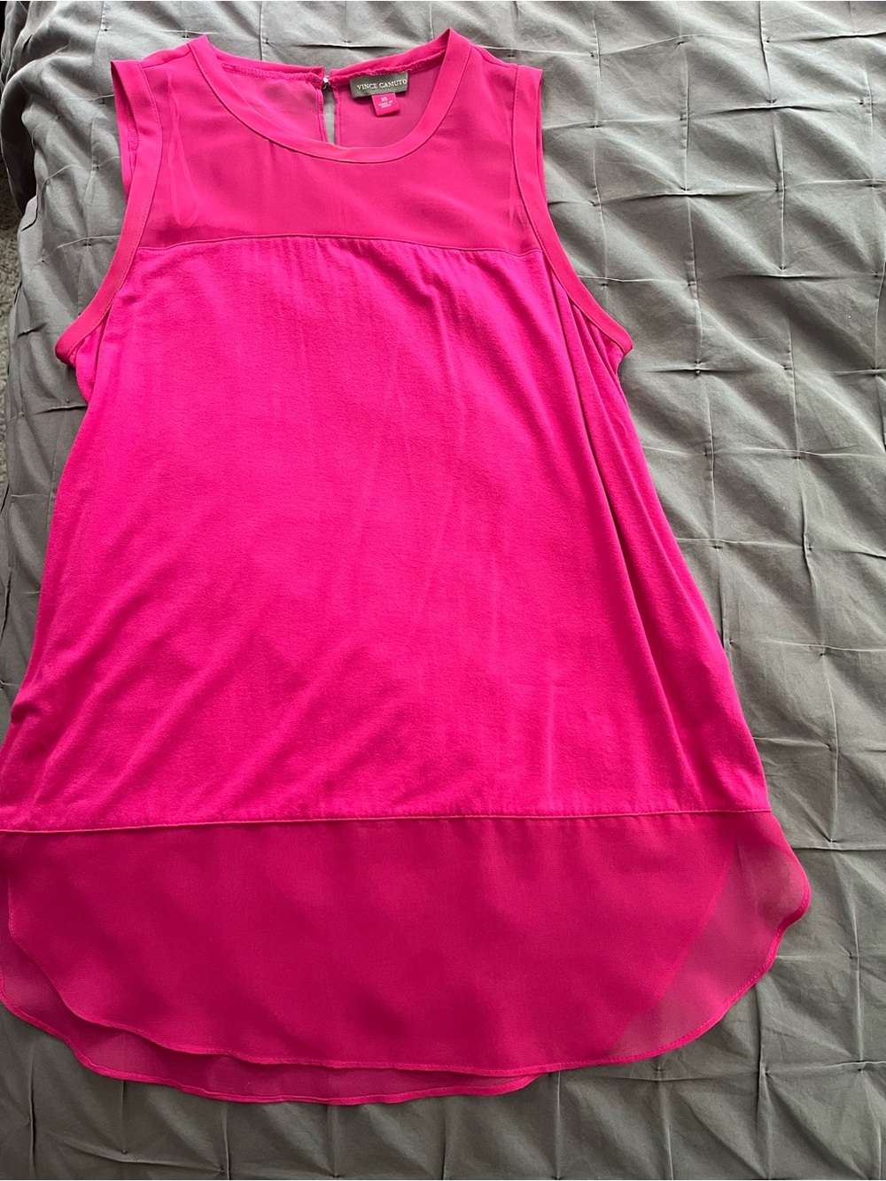 Vince Camuto Sleeveless Tank Top in Hot Pink